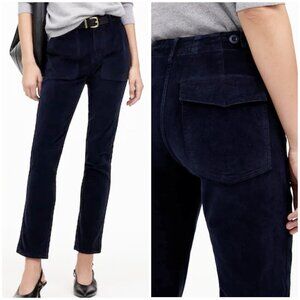 Madewell The Slim Straight Utility Pant in Garment Dye Corduroy Navy Blue 30 M